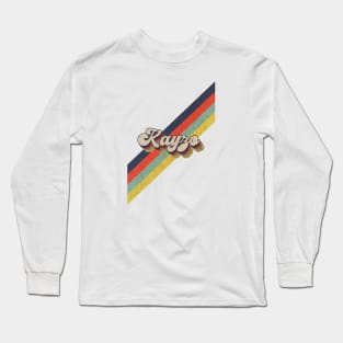 retro vintage color Kayzo Long Sleeve T-Shirt